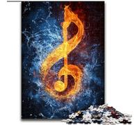 Puzzles de Symboles musicaux pour Adolescents, 1 000 pièces, activité familiale Amusante à la Maison, Cadeau d'anniversaire, Cadeau de Voyage (Taille 26x38cm)