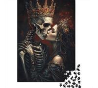 Puzzles de Tatouage Romantique Sombre 1000 pièces Puzzles en Bois Puzzles pour Adultes Puzzle pour Adultes et Adolescents 1000 pièces (75 x 50 cm)
