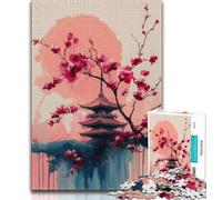 Puzzles de Temple de Style Japonais 1000 pièces pour Adultes, Aidez Le Cerveau à exercer des Jouets addictifs pour cultiver la Patience, Jeu de défi Unique (50x75cm)