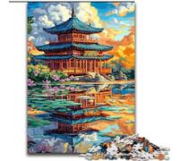 Puzzles de Temples Antiques Japonais pour Adolescents, 1000 pièces, Jouets de Divertissement Familial, idéal comme Cadeau pour Toute la Famille (50x75cm)