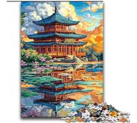 Puzzles de Temples Chinois Antiques pour Adultes, 2000 pièces, pour Un Moment de détente inoubliable Chaque pièce est Unique - Jeu Familial Stimulant (70x100cm)