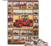 Puzzles de tracteurs agricoles pour Adultes et Adolescents, Jeux éducatifs, décoration d'intérieur, idéal pour la décoration de Bureau, 50x75cm