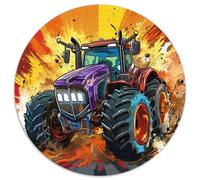 Puzzles de tracteurs colorés pour Adultes, 1 000 pièces, Jeu Familial interactif, décoration d'intérieur à Faire soi-même, 67,5 x 67,5 cm