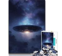 Puzzles de vaisseaux spatiaux galactiques pour Adolescents, Difficiles à compléter, mais Amusants et Humoristiques, avec Affiche et fiche de Questions-réponses Assorties (50x75cm)