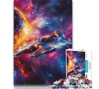 Puzzles de vaisseaux spatiaux pour Adolescents, Jouet éducatif et décompressant, idéal pour la décoration de Bureau (50x75cm)