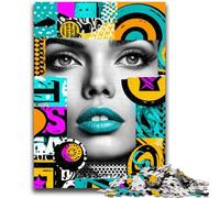 Puzzles de Visages artistiques pour Adultes, 1000 pièces, Jeu éducatif Amusant et Humoristique pour Anniversaire (38x26cm)