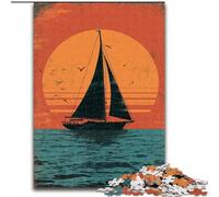 Puzzles de voiliers naviguant sur l'océan pour Adultes et Adolescents, à partir de 14 Ans, décoration d'intérieur, Jeux de Famille, Cadeaux d'anniversaire de Noël (26x38cm)