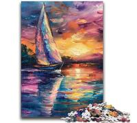 Puzzles de voiliers pour Adolescents, 1 000 pièces, Jeux Amusants, Chaque pièce est Unique - Jeu Familial Stimulant (38 x 26 cm)
