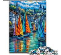 Puzzles de voiliers pour Adultes 2000 pièces, Jeux Amusants en Famille, activités à la Maison, Cadeaux d'anniversaire, Cadeaux de Voyage (26x38cm)