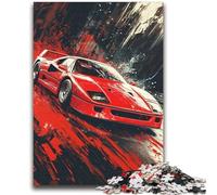 Puzzles de Voitures de Sport aquarelles pour Adultes, Difficiles à réaliser, mais Amusants et Humoristiques, Cadeaux d'anniversaire, décoration Murale (38x52cm)