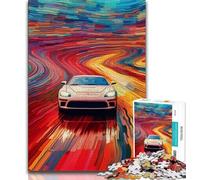 Puzzles de Voitures de Sport colorées pour Adultes et Adolescents, Jeu Stimulant et Jeu Familial idéal comme Cadeau pour Toute la Famille 50x75cm