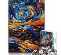 Puzzles de Voitures de Sport Cool 1000 pièces pour Adolescents, Cadeaux, Jeu de Quiz, décoration Murale, Cadeaux d'anniversaire et de Noël Uniques 50x75cm