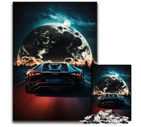 Puzzles de Voitures de Sport pour Adultes, 1000 pièces en Carton, pour Noël, Halloween, Pâques et Le Nouvel an 26x38cm/10,23x14,96 Pouces