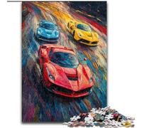 Puzzles de Voitures de Sport pour Adultes, 1000 pièces, Jeu Difficile et Stimulant pour Toute la Famille, Interaction Parent-Enfant (50x75cm)