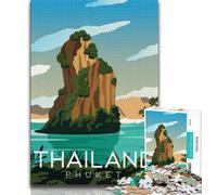 Puzzles de Voyage Autour du Monde, 1 000 pièces, Cadeaux pour Adolescents, Jeu de Quiz, décoration Murale, Cadeaux Uniques pour Anniversaire et Noël, 50x75cm