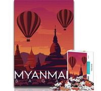 Puzzles de Voyage Autour du Monde 1000 pièces pour Adolescents, Jeux éducatifs, décoration d'intérieur, Cadeaux pour Toute la Famille 38x26cm