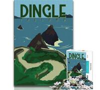 Puzzles de Voyage Autour du Monde 1000 pièces pour Adultes, Jeu Stimulant et Jeu Familial avec pièces entièrement emboîtables de Formes aléatoires 50x75cm