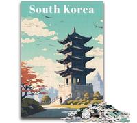 Puzzles de Voyage en Corée du Sud pour Adolescents (1000 pièces, à partir de 14 Ans) : Jeux Amusants, activités à la Maison, Cadeaux d'anniversaire, Cadeaux de Voyage (1000 pièces, 26x38cm)
