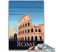 Puzzles de Voyage Rome Italie pour Adultes 1000 pièces, Jeu Stimulant et Jeu Familial idéal comme Cadeau pour Toute la Famille (50x75cm)