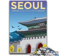 Puzzles de Voyage Séoul Corée du Sud pour Adultes 1000 pièces, Jeux éducatifs, décoration d'intérieur et Cadeaux Uniques 2000 pièces (70x100cm)