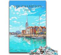 Puzzles de Voyage Southampton en Angleterre pour Adolescents 2000 pièces, pour 14 Ans et Plus Entraînez Votre Cerveau et Vos Mains Cadeaux de Noël 2000 pièces (70x100cm)