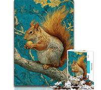 Puzzles d'écureuil pour Adultes 2000 pièces, Jeu éducatif Amusant et Humoristique pour Anniversaire, 70x100cm