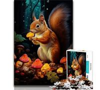 Puzzles d'écureuils Mignons pour Adolescents, 1 000 pièces, pour stimuler Le Cerveau, Jouets addictifs pour cultiver la Patience, Excellent Cadeau, 38x26cm