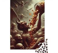 Puzzles démons 500 pièces pour Adultes et Puzzles en Bois, Jeu éducatif Familial 500 pièces (52 x 38 cm)