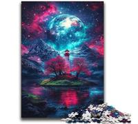 Puzzles Dengta Under The Blood Moon pour Adultes, 2 000 pièces, Jeu Stimulant et décoration Murale familiale, Cadeaux d'anniversaire et de Noël Uniques (70x100cm)