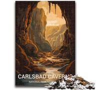 Puzzles des grottes de Carlsbad pour Adultes et Adolescents, à partir de 14 Ans, Jeux Amusants, activités Amusantes à la Maison, Cadeaux d'anniversaire, Cadeaux de Voyage, 1000 pièces (26x38cm)