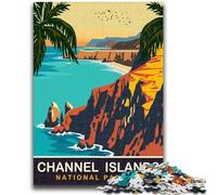 Puzzles des îles Anglo-Normandes pour Adultes et Adolescents, Jeux éducatifs, décoration Murale Anti-Stress (50x75cm)