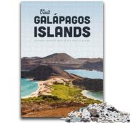 Puzzles des îles Galapagos pour Adolescents 1 000 pièces, Anti-Stress, Difficile à réaliser, idéal pour la décoration de Bureau (50x75cm)