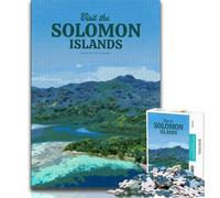 Puzzles des Îles Salomon pour Adolescents, 1000 pièces, Jeux éducatifs, décoration Murale, Cadeaux Uniques pour Anniversaire et Noël, 50x75cm