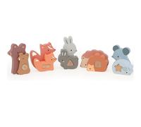 Puzzles D'éveil Maman Bébé Animaux Marron TU