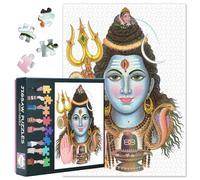 Puzzles dieux hindous pour adultes 1000 blocs, puzzle indien Shiva Dieu puzzle, puzzle pour adultes, jeux de puzzles ou jouets pour amis plus âgés 50 x 70 cm