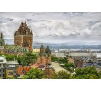 Puzzles Difficiles pour Adultes - Puzzle de 2000 pièces - Un Puzzle Stimulant, Un pour Tous Les âges - Château de Québec, Canada - 100 x 70 cm