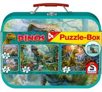 Puzzles Dinos, Coffret De Puzzles, 2x60, 2x100 Pcs