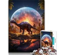 Puzzles Dinosaur World pour Adolescents, 1 000 pièces, Jeu Familial Anti-Stress, défi Difficile, Cadeaux du Père Noël Secret (38x26cm)