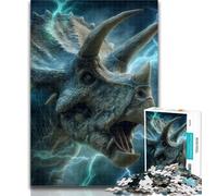 Puzzles Dinosaures 1000 pièces pour Adolescents et Adultes, Jouets éducatifs, Jeux Anti-Stress, Superbes Cadeaux et Jouets 50x75cm