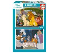 Puzzles Disney Animaux - Ensemble de 2 Puzzles de 48 Pièces