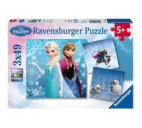 Puzzles Disney La Reine des Neiges - 3 puzzles de 49 pièces