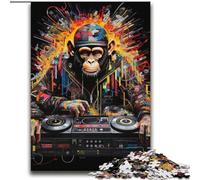 Puzzles DJ Monkey pour Adolescents 2000 Puzzles, Art intéressant, réduction du Stress, liste de souhaits avec Le Père Noël (14 Ans) (70x100cm)