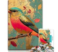 Puzzles d'oiseaux colorés pour Adultes (1000 pièces), Difficiles à réaliser, mais Amusants et Humoristiques, décoration d'intérieur et Cadeaux Uniques (38x26cm)