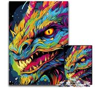 Puzzles Dragon Art Coloré 1000 Pièces pour Adultes Puzzles Parfaits pour Les Réunions de Famille, Les Anniversaires, Les Vacances 26x38cm / 10,23x14,96 Pouces
