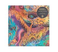 Paperblanks Puzzle Dragon Bourdonnant – 1000 pièces, psychédélique, 507 x 685 mm