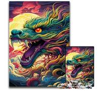 Puzzles Dragon Chinois 1000 pièces pour Adultes, Puzzles pour Adultes, défi cérébral, activité éducative pour Adolescents 50x75cm / 19,68x29,52 Pouces