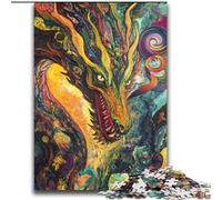 Puzzles Dragon Fantastique pour Adultes 2000 Pièces Jeu Difficile et Exigeant pour Famille Cadeau d'anniversaire, Cadeaux, Décoration Murale (70x100cm)