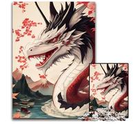 Puzzles Dragon Japonais 1000 pièces pour Adultes Puzzles pour Adultes Jeu de réflexion interactif Jeu Familial Convient aux 14 Ans 1000 pièces (75 x 50 cm)