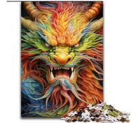 Puzzles Dragon Volant Fantastique 1000 Pièces pour Adolescents, Jouets Éducatifs et Jeux Familiaux, Idéals pour la Décoration de Bureau (26x38cm)
