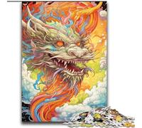 Puzzles Dragon Volant Fantastique pour Adultes, Jeu de Puzzles Amusant et Relevant, Chaque Pièce Est Unique - Jeu Familial Amusant et Relevant 70x100cm